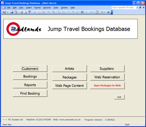 access database projects examples